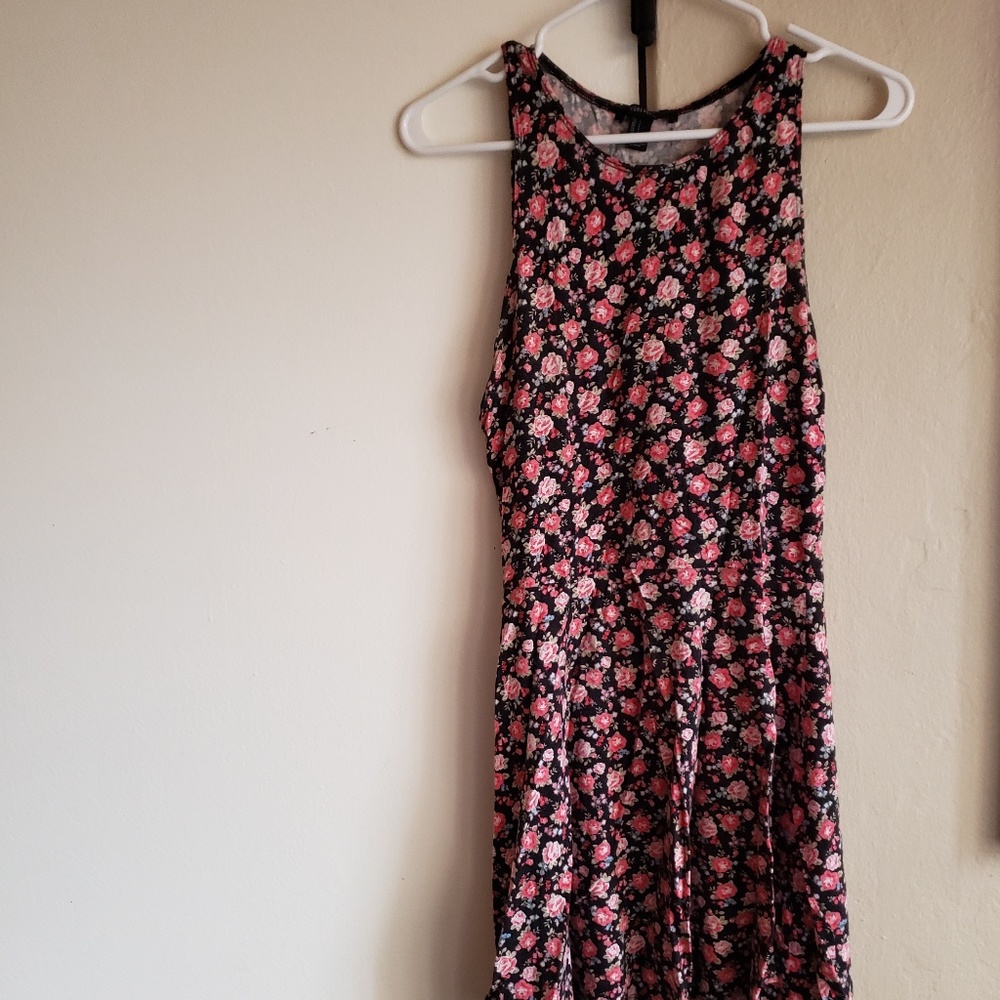 Floral print mini dress